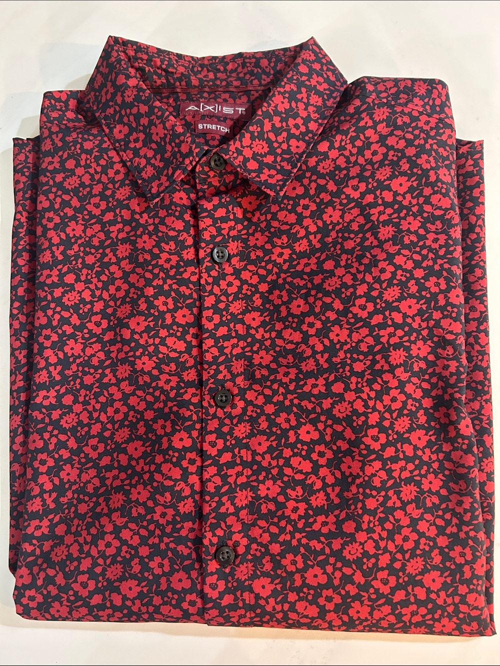 Axist Red Floral Button-Down Shirt